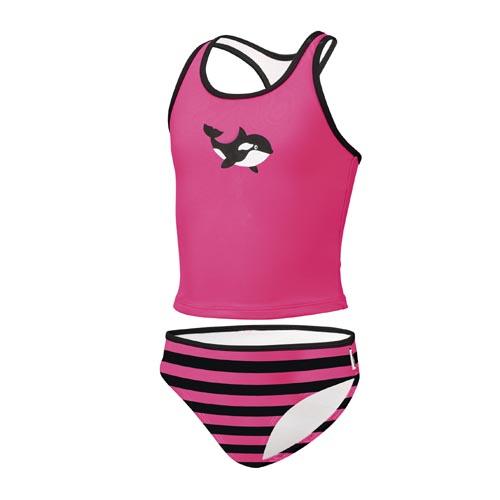 ONWAAR vloot Hinder BECO-SEALIFE uv-tankini, roze/zwart