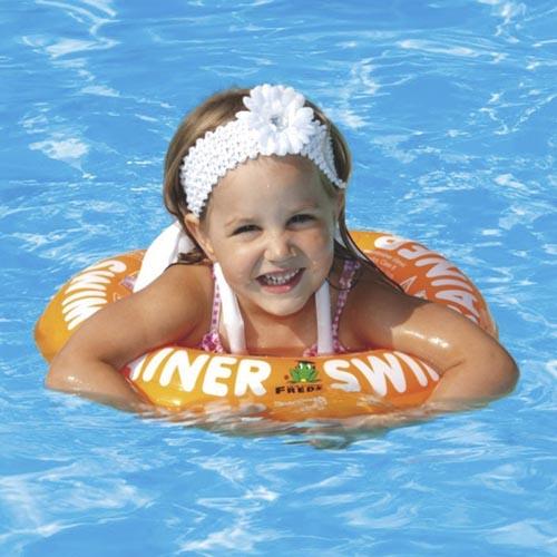 Freds swimtrainer classic, oranje, voor kinderen 15-30 kg