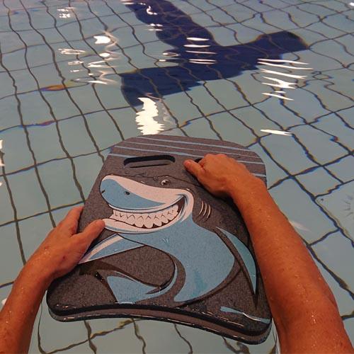 BECO zwemplankje Kick, donker blauw, haai