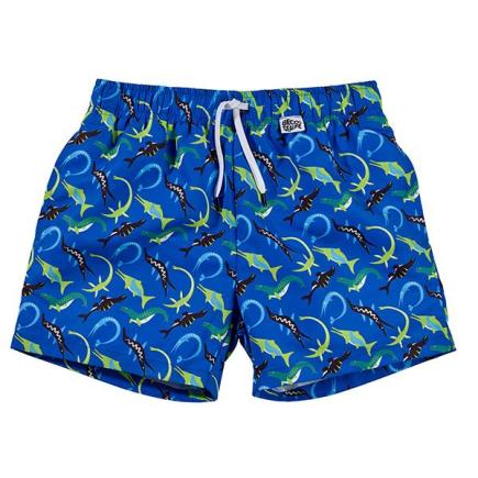 BECO ocean dinos zwemshorts voor jongens | blauw