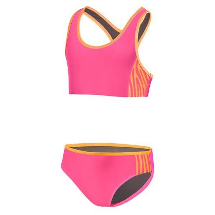 BECO zebra vibes bikini voor meisjes | roze