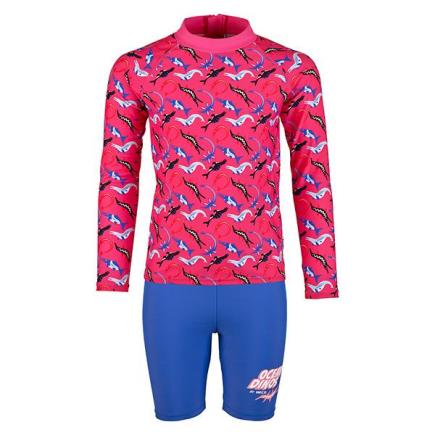 BECO ocean dinos rashguard suit voor meisjes  | roze