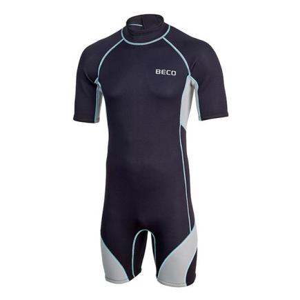 BECO heren wetsuit shorty Naxos | zwart/grijs