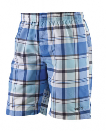 BECO zwemshorts, blauw/wit