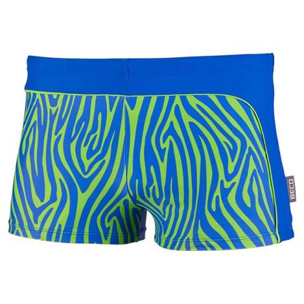 BECO zebra vibes zwemboxer | blauw/groen