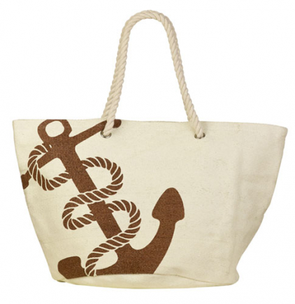 BECO strandtas | cellulose | beige | ca. 35x35 cm**