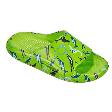 BECO kinder badslippers OCEAN DINOS | groen