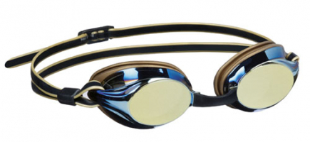 BECO zwembril Boston mirror | goud**