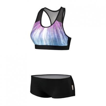 BECO bikini, B-cup, zwart/multi color