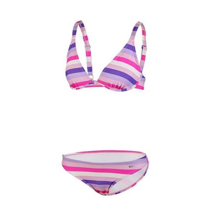 BECO fresh stripes bikini | B-cup | wire-bra | roze