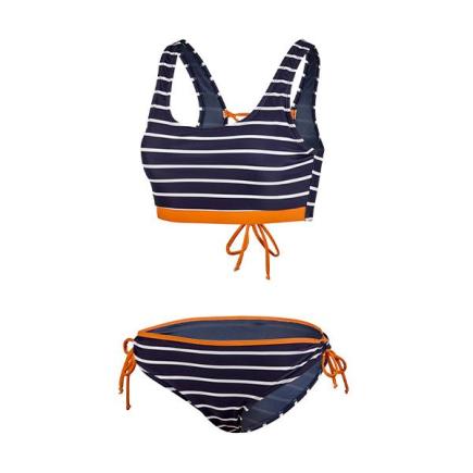 BECO newport bikini | B-cup | donkerblauw/oranje