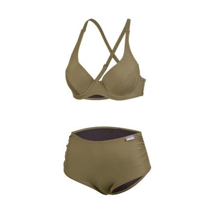 BECO solid colours bikini | C-cup | olijfgroen