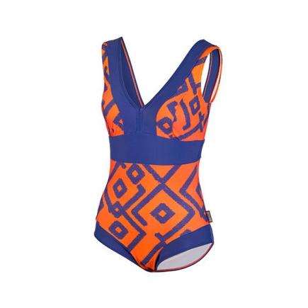 BECO inka graphic badpak | C-cup | blauw/oranje