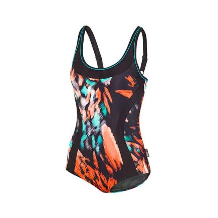 BECO feathers badpak | D-cup | zwart/multi color