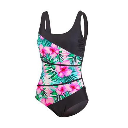 BECO hawaii flowers badpak | C-cup | zwart/multi color