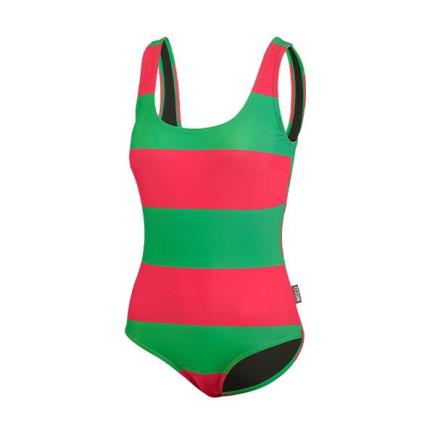 BECO hawaii stripes badpak | B-cup | roze/groen