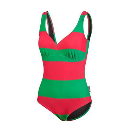 BECO hawaii stripes badpak | C-cup | roze/groen 