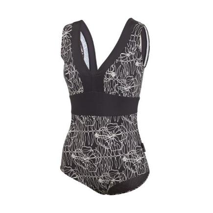 BECO flower lines badkap | C-cup | zwart/wit