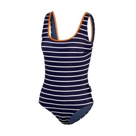 BECO newport badpak | B-cup | donkerblauw/oranje