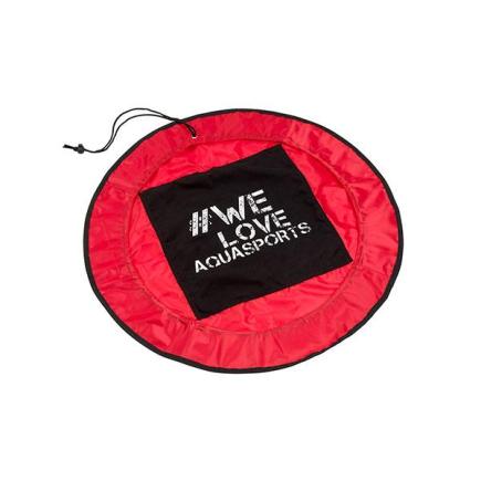 BECO voetenmatje en wetbag | rood/zwart