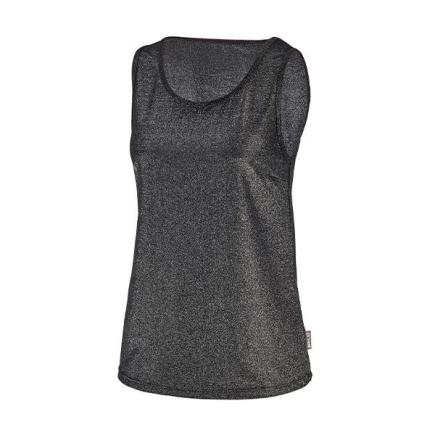 BECO lurex tank top | zilver/zwart