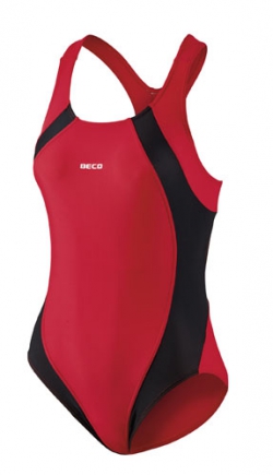 BECO badpak | zwart/rood