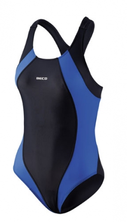 BECO badpak | zwart/blauw