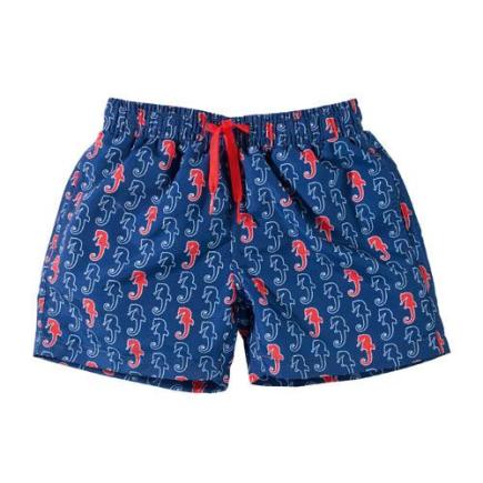 BECO kinderzwemshorts, unisex, donkerblauw/rood