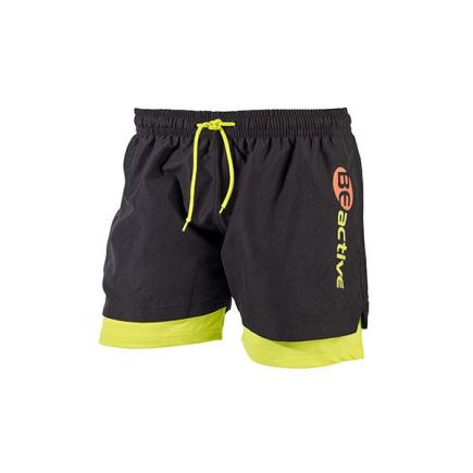 BECO BEactive sunset zwemshorts | neon geel/zwart