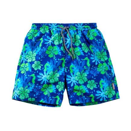 BECO ocean flowers zwemshorts | blauw/multi color