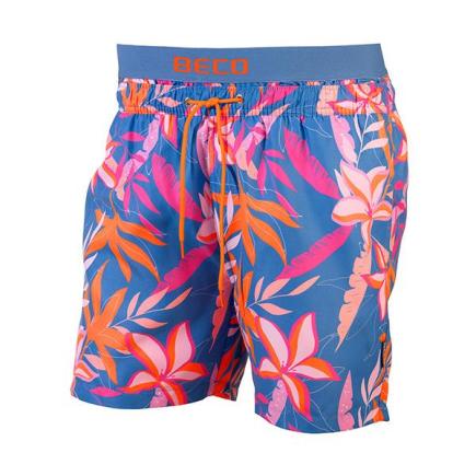 BECO tropical flowers zwemshorts | blauw