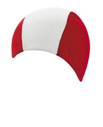 BECO heren badmuts | polyester | rood/wit/rood
