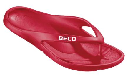 BECO dames teenslippers | rood