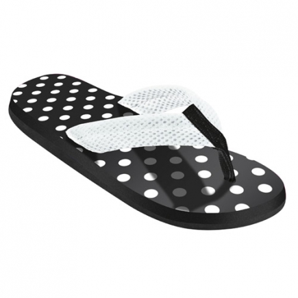 BECO dames teenslippers, zwart