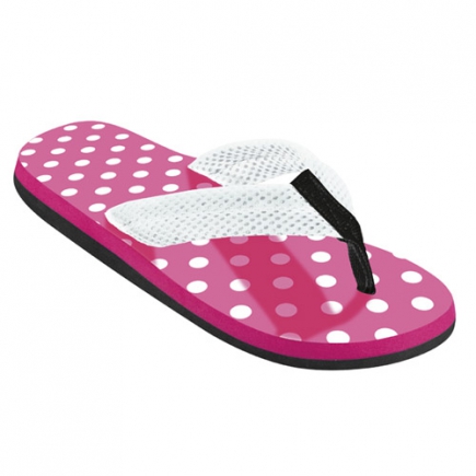 BECO dames teenslippers, roze