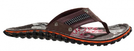 BECO heren teenslippers, bruin