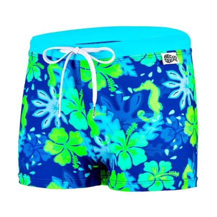 BECO ocean flowers zwemboxer | blauw/multi color