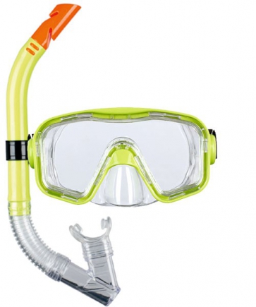 BECO kinder snorkelsetje Bahia | geel | 12+