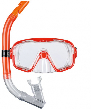 BECO kinder snorkelsetje Bahia | rood | 12+