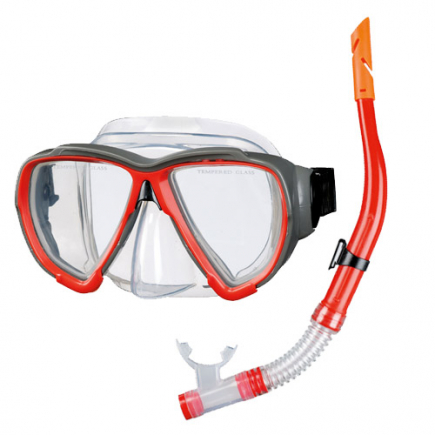 BECO snorkelset Porto | rood