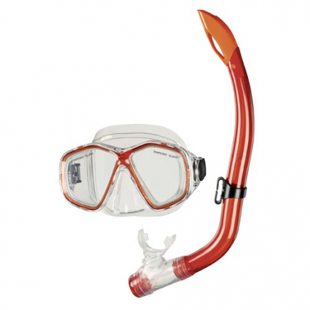 BECO kinder snorkelsetje Bari | rood | 8+**