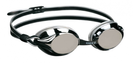 BECO zwembril Boston mirror | zilver