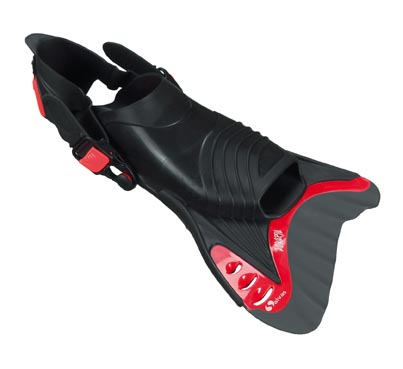 Professionele trainingsflipper, kort, verstelbaar, maat 36-41, rood**