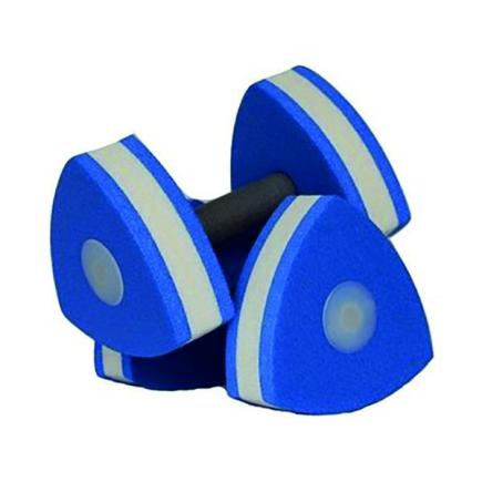 Aquafitness dumbbells Star triangle | blauw/wit | per paar