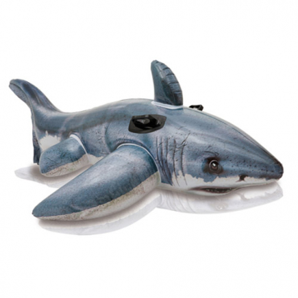 Intex witte haai ride-on 173x107 cm