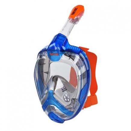 Seac snorkelmasker Magica, S-M, blauw/oranje
