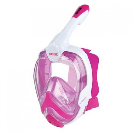 Seac snorkelmasker Magica, S-M, wit/roze