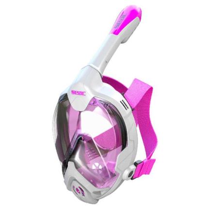 SEAC snorkelmasker Magica, XS-S, junior 8+ wit/roze