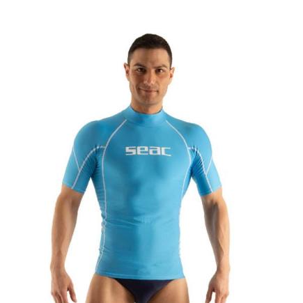 Seac rash guard raa Evo | heren | korte mouwen | lichtblauw