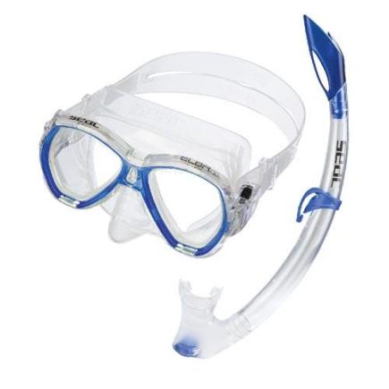 SEAC snorkelset Elba MD, silicone, blauw